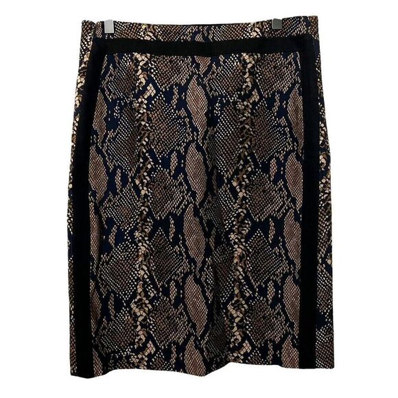 Diane Von Furstenberg DVF Marta Framed Pencil Skirt Python Knee Length Size 10 - Picture 1 of 7